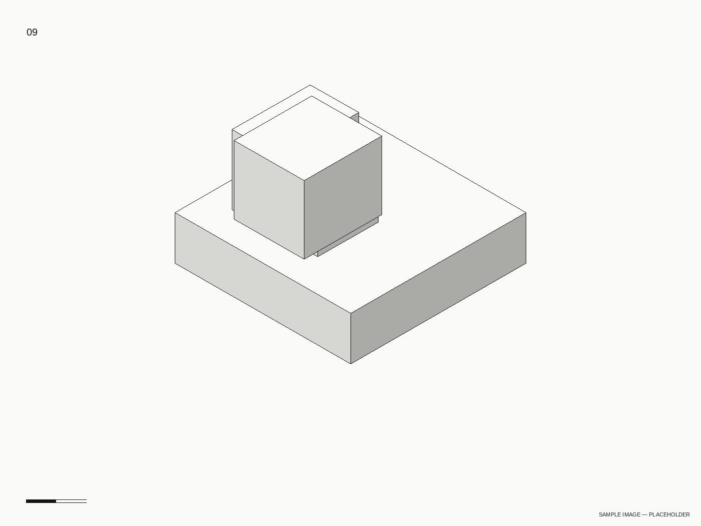 Sample diagram — axonometric three