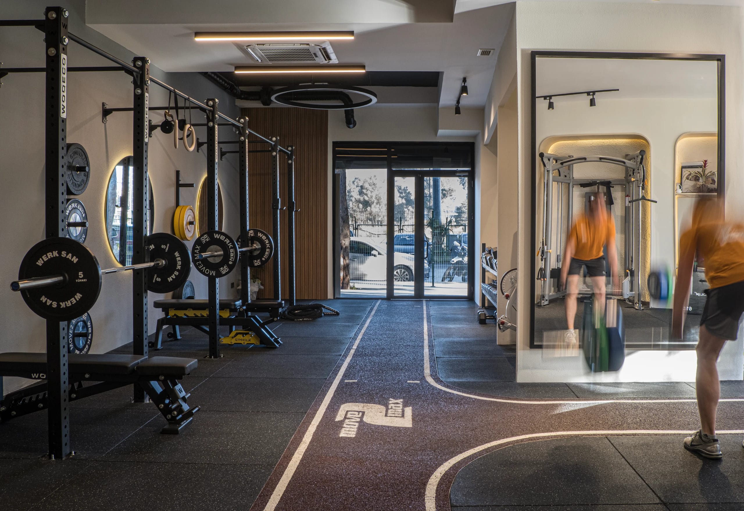 A view through the completed studio.